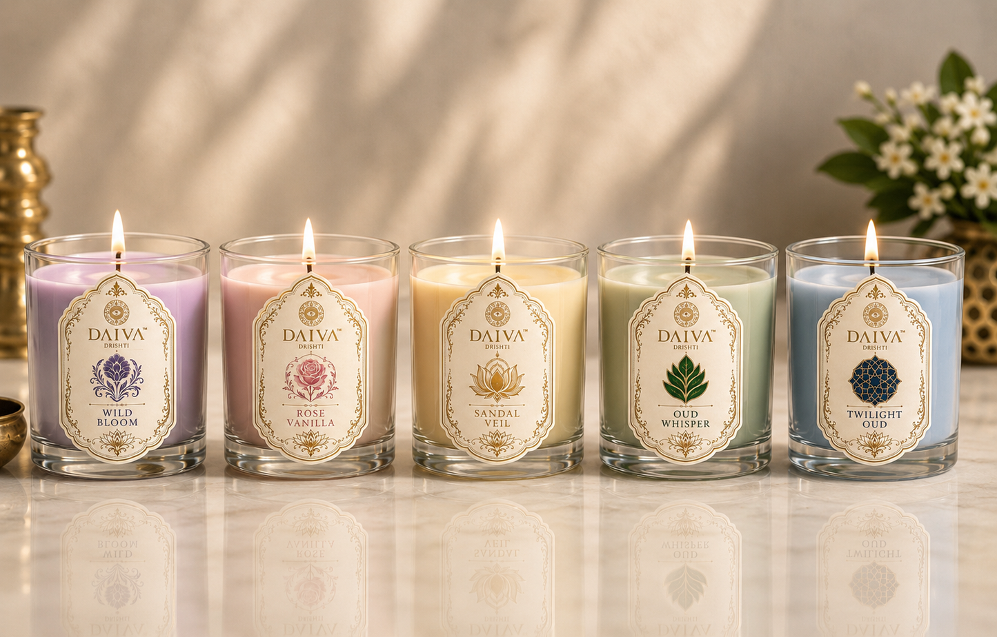 Sandal Veil luxury candle