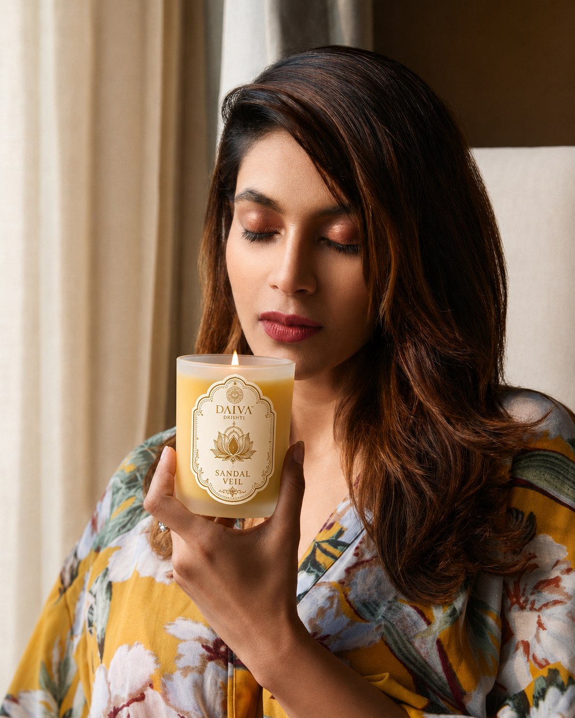 Sandal Veil luxury candle